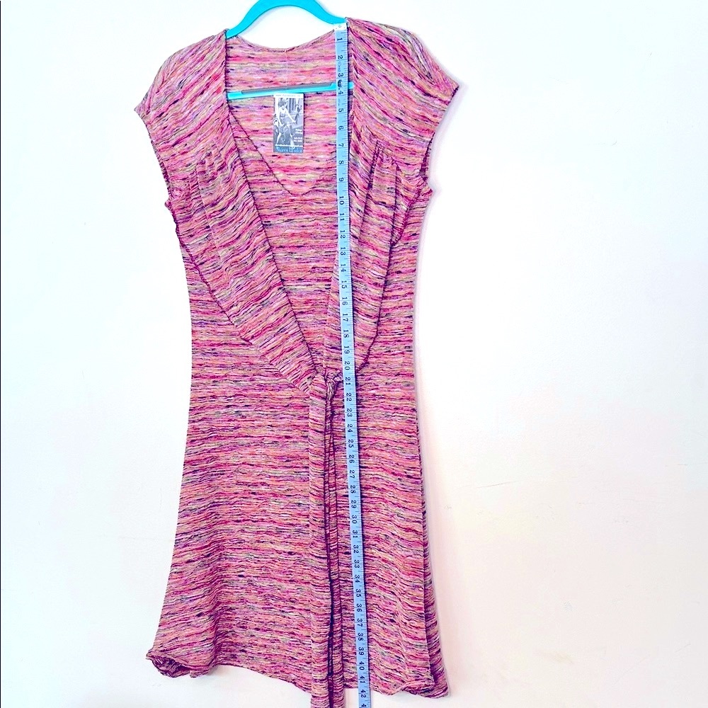 SHARON LONDON Designer Midi Dress Marled Pink and Purple - Picture 6 of 9